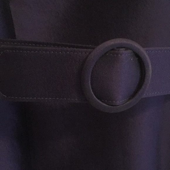 Tahari plum wool/silk sleeveless dress Sz 6 - Picture 5 of 6